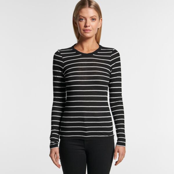 FINE STRIPE LS TEE Thumbnail
